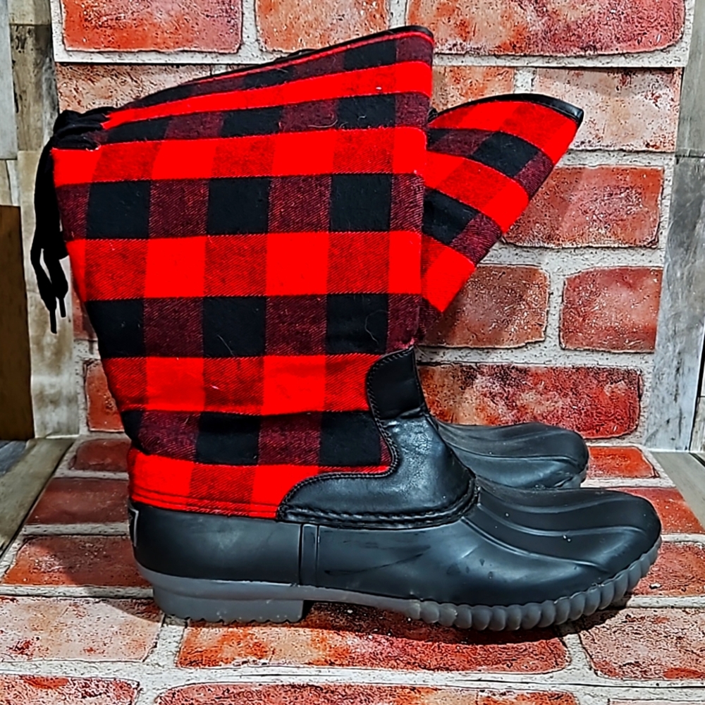 Buffalo plaid Avanti ladies boots